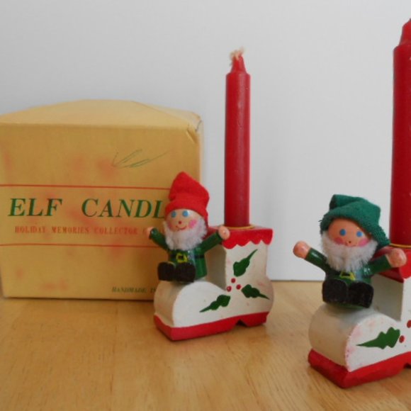 Other - Elf Candle Holders 1950's, 1960's Vintage  Figurines